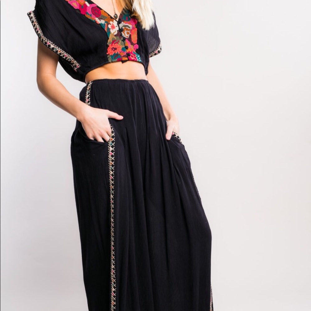 Free people 2 piece pants outfit, new without tags